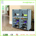 6 Tier Double Door Dust Proof Portable Fabric Sliding Door Shoe Cabinet